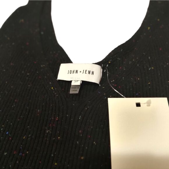 REVOLVE John + Jenn NWT Knit Sweater Tank Ruffled V Neck US S - Picture 3 of 4